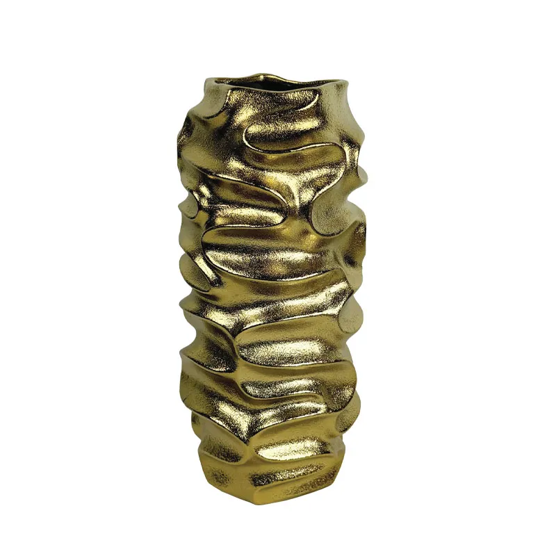 ΚΕΡΑΜΙΚΟ ΒΑΖΟ ΧΡΥΣΟ XYTO KΥΜΑΤΙΣΤΟ ΕΦΕ ΜΕΓΑΛΟ - 34.3cm 1/6ΚΙΒ