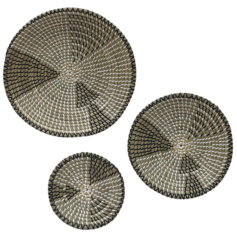 ΨΑΘΙΝΕΣ ΔΙΑΚΟΣΜΗΤΙΚΕΣ ΠΙΑΤΕΛΕΣ ΤΟΙΧΟΥ ΣΕΤ/3 ΜΠΟΧΟ - L:40x6cm, M:30x5cm, S:20x4cm 6/ΚΙΒ