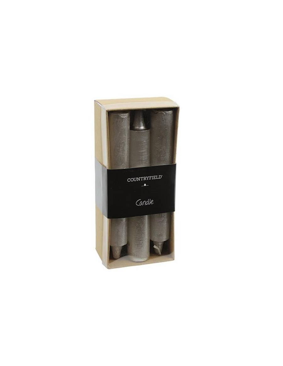 Κερί κηροπηγίου ασημί 2Χ14 σετ 6τμχ