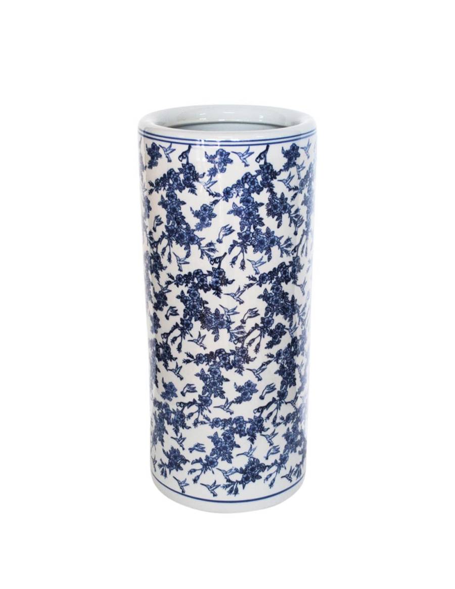 Βάζο δαπ. / ομπρελοθήκη  blue porc.flower 20x45cm
