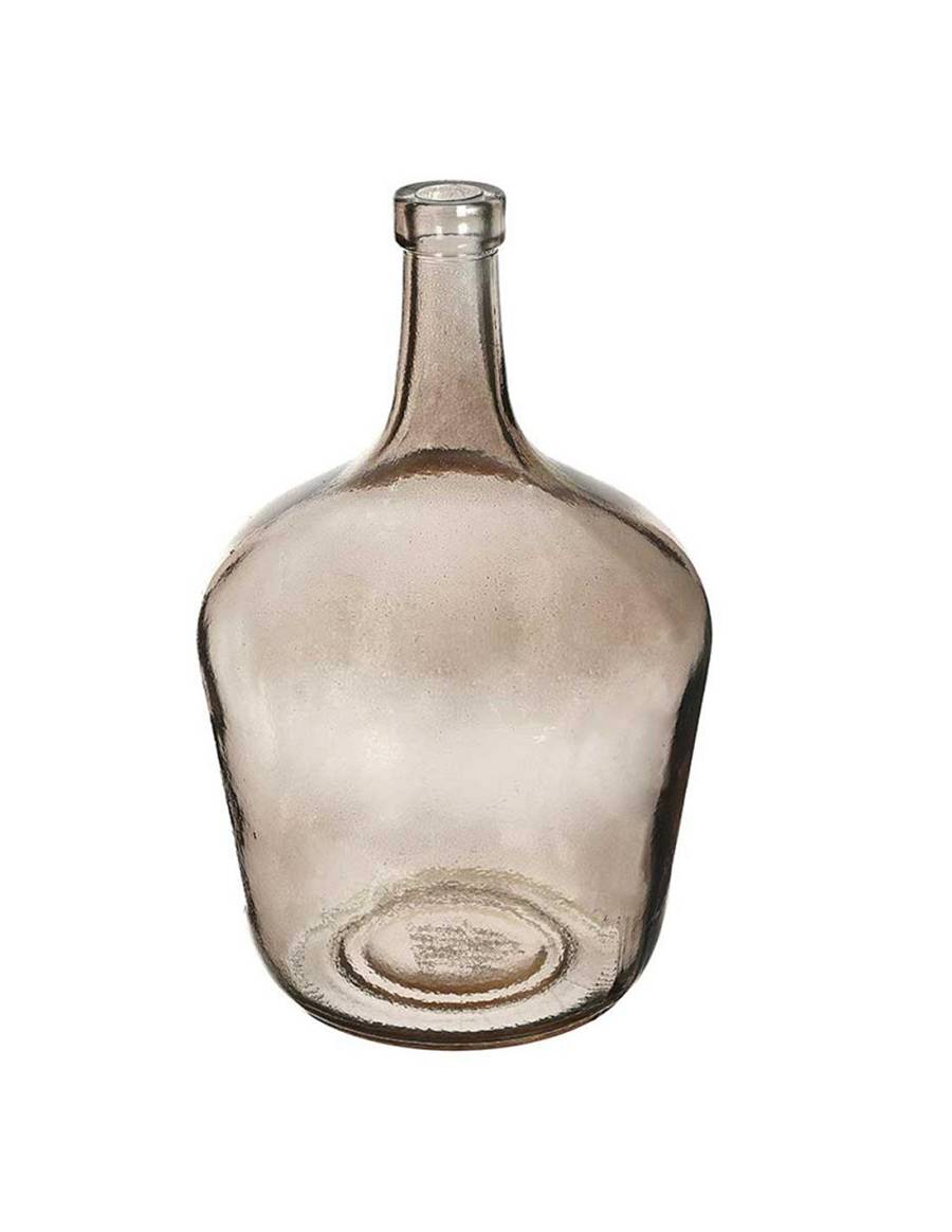 Βάζο/καράφα γυάλ.γκρι/ψηλό στόμιο 2L/ 15,5x25cm