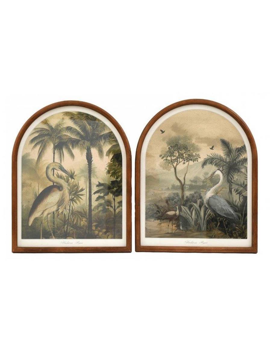 Κάδρο Φοίνικες Ερωδιός με ξυλ.πλαίσιο  40x50cm