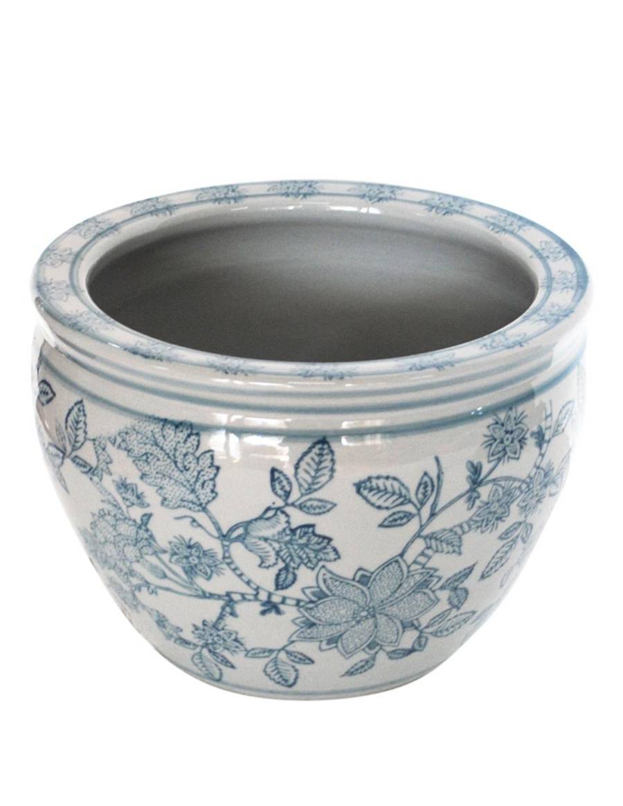 Κασπώ celadon green porc.flower 41x31 cm