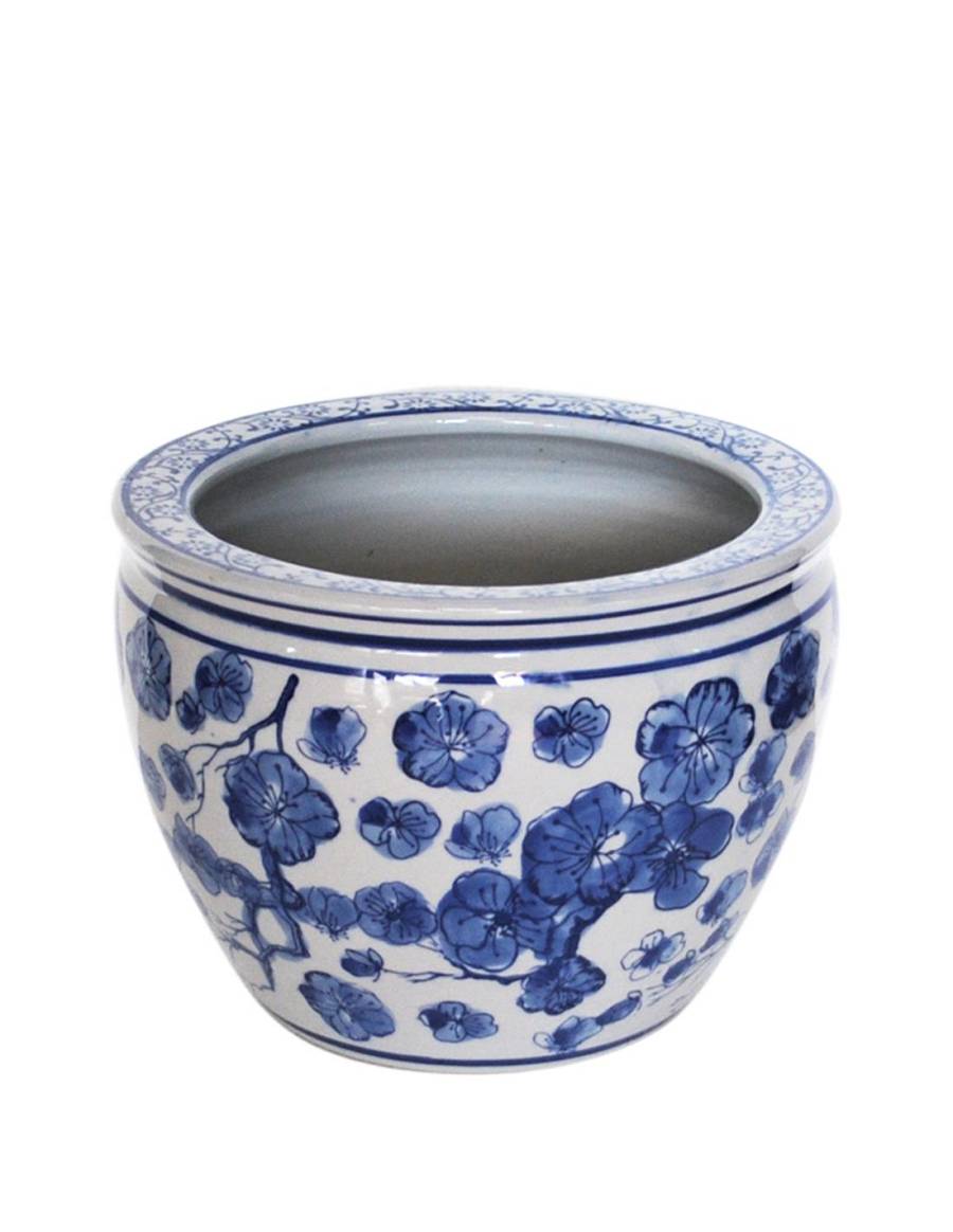 Κασπώ blue porc.flower 36.5x27cm