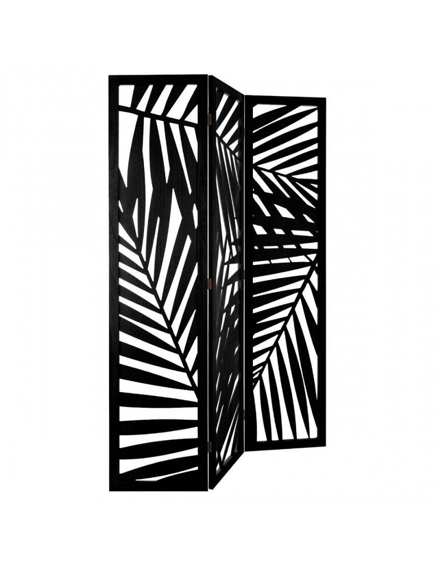 Παραβάν 3φυλλο leaves 170εκ.μαύρο  χρ.