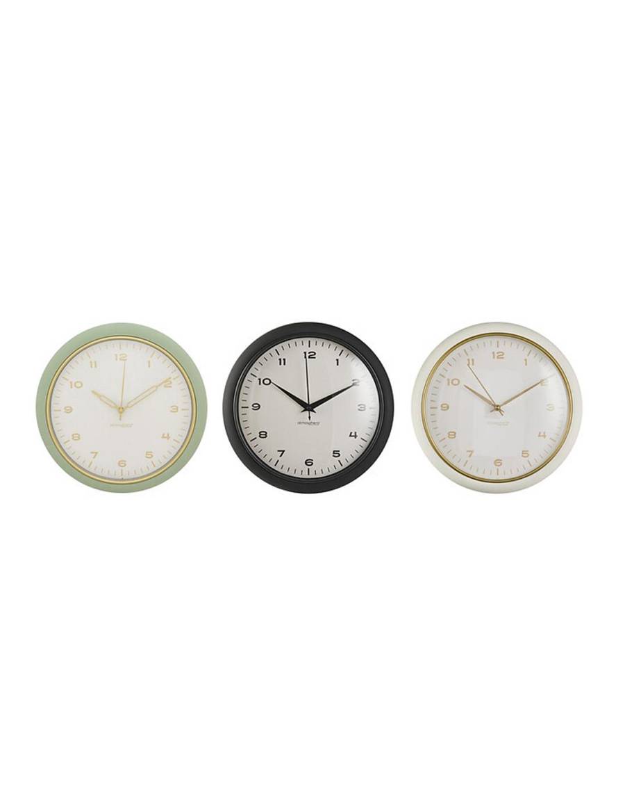 Ρολόι τοίχου πλαστ. 3χρ. Φ28cm