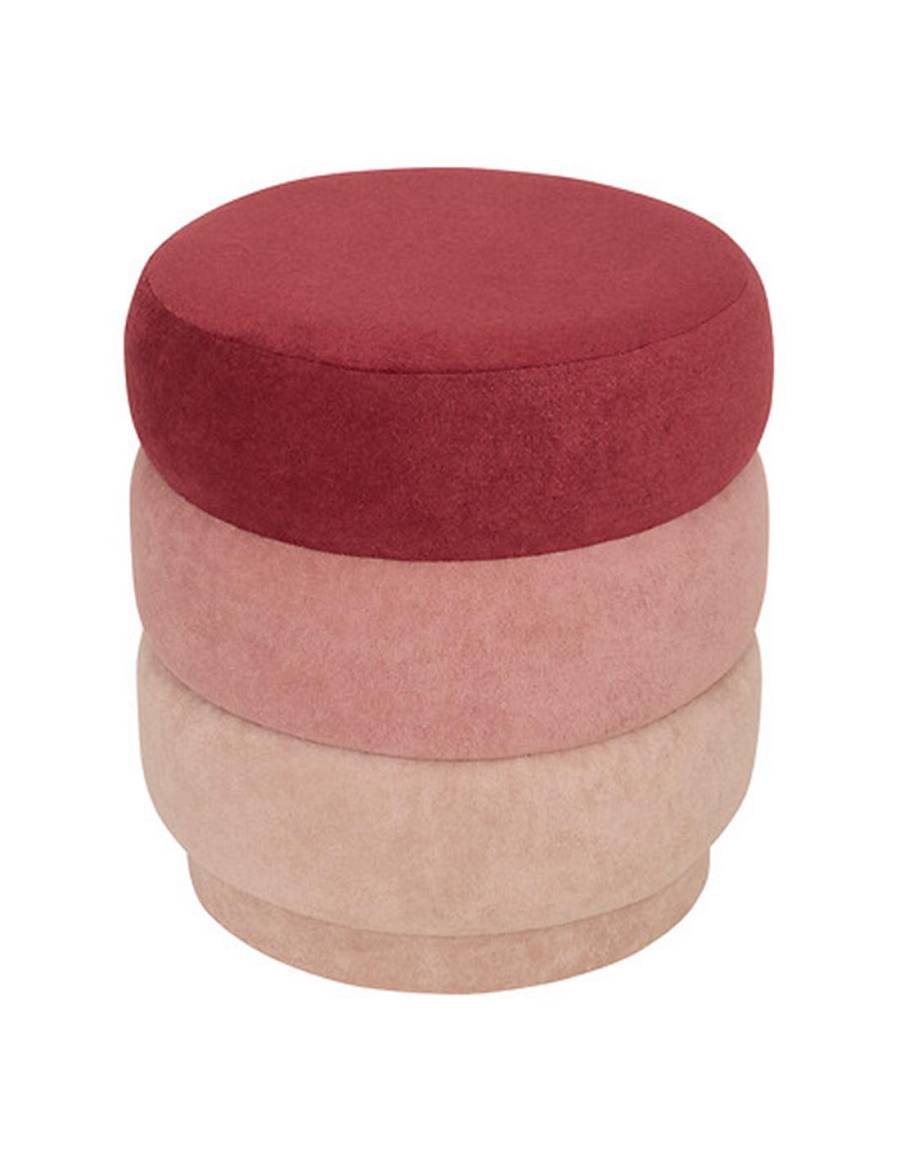 Σκαμπώ ροζ/3αποχρώσεις Φ37,5x40cm