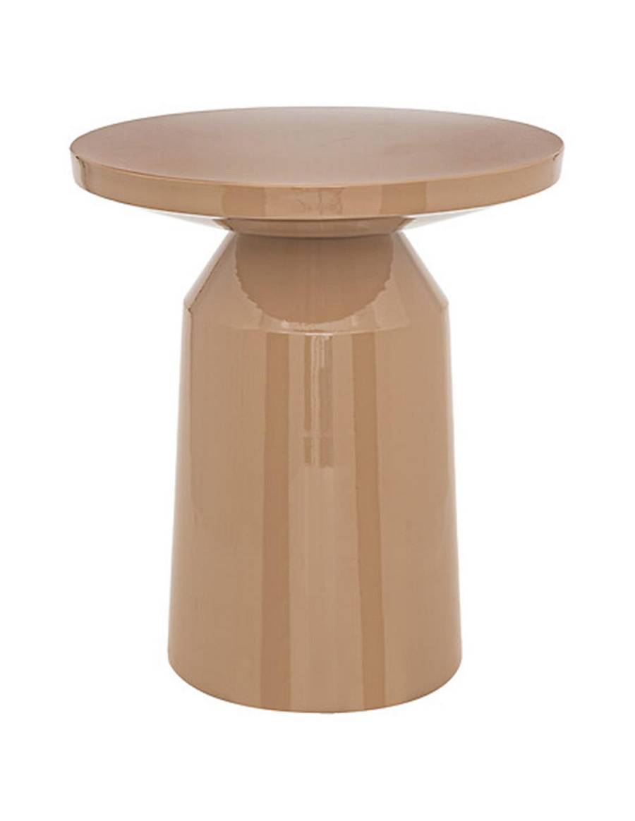 Τραπέζι ατσάλι βοηθητικό καραμελ  Φ38Η44cm