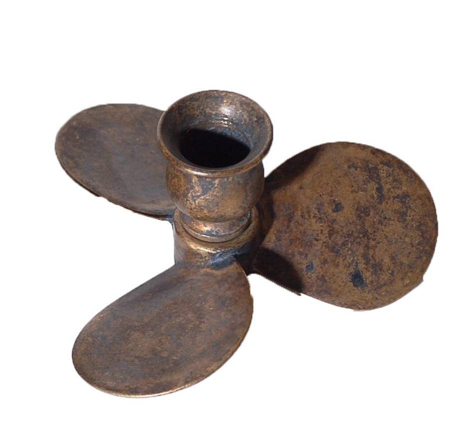 Κηροπήγιο Bάση Έλικας Μπρούτζινο 127BR