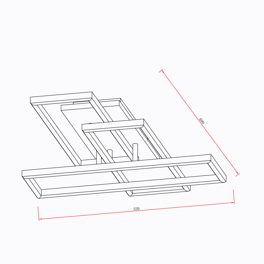 ΠΟΛΥΦΩΤΟ-ΟΡΟΦΗΣ ΦΩΤΙΣΤΙΚΟ LED-ΚΩΔ. MAROC-60SQ
