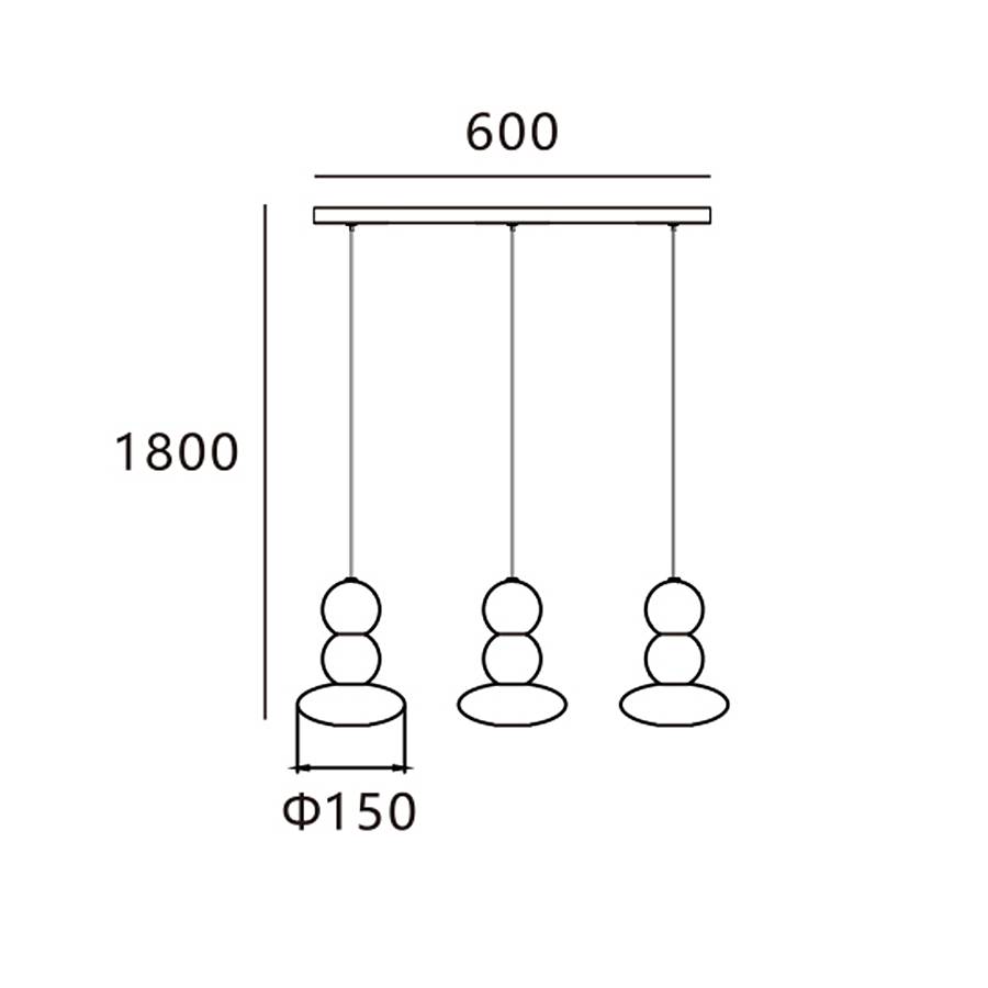 GALAXY - Πολύφωτο Μεταλλικό Κρεμαστό Φωτιστικό