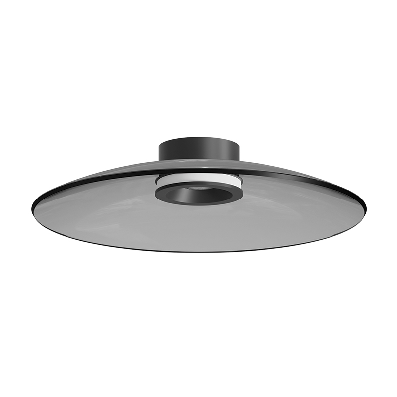 CEILING LED LIGHT 30W 2700K-3000K TRIAC BLACK MATT - SMOKED GLASS