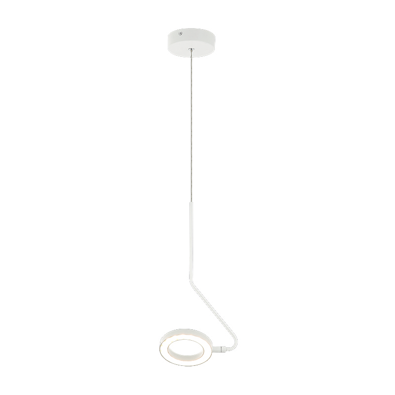 PENDANT LED LIGHT 7W 3000K ALUMINUM  WHITE MATT