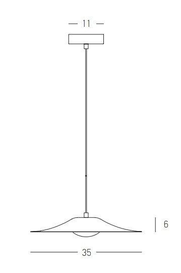 PENDANT LED LIGHT10W 3000K BLACK