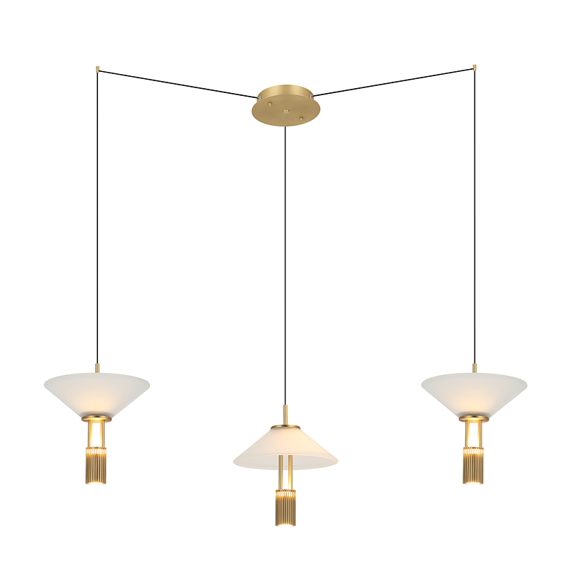 PENDANT LED LIGHT 28W 3000K ALUMINIUM GOLD