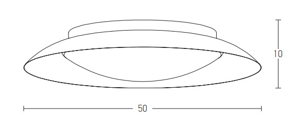 CEILING LIGHT 28W 3000K BLACK COOPER