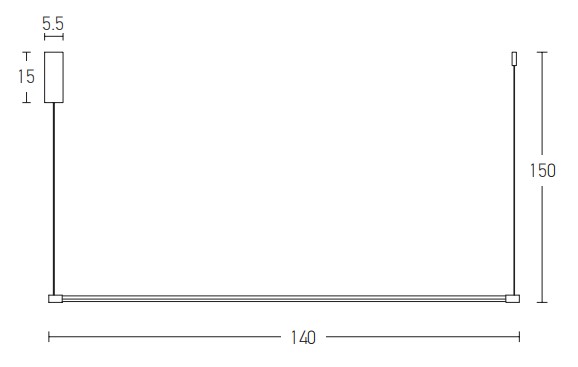 LED PENDANT  LAMP 19W 3000K ALUMINIUM   GOLD