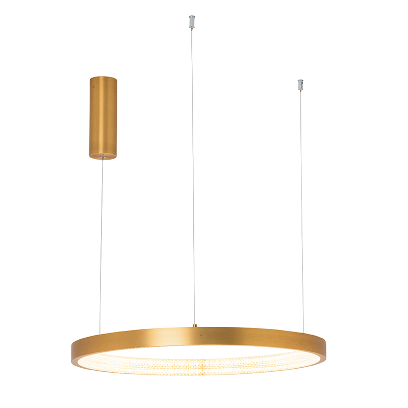 PENDANT LIGHT 34W 3000K ALUMINIUM-ACRYLIC   BRUSHED GOLD MATT