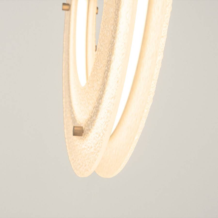 PENDANT LED LIGHT 11W 3000K  ALUMINIUM-GLASS  GOLD
