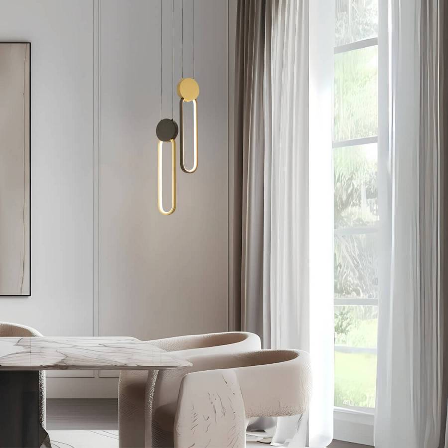 PENDANT LED LIGHT 13W 3000K ALUMINIUM-SILICON,BLACK-GOLD