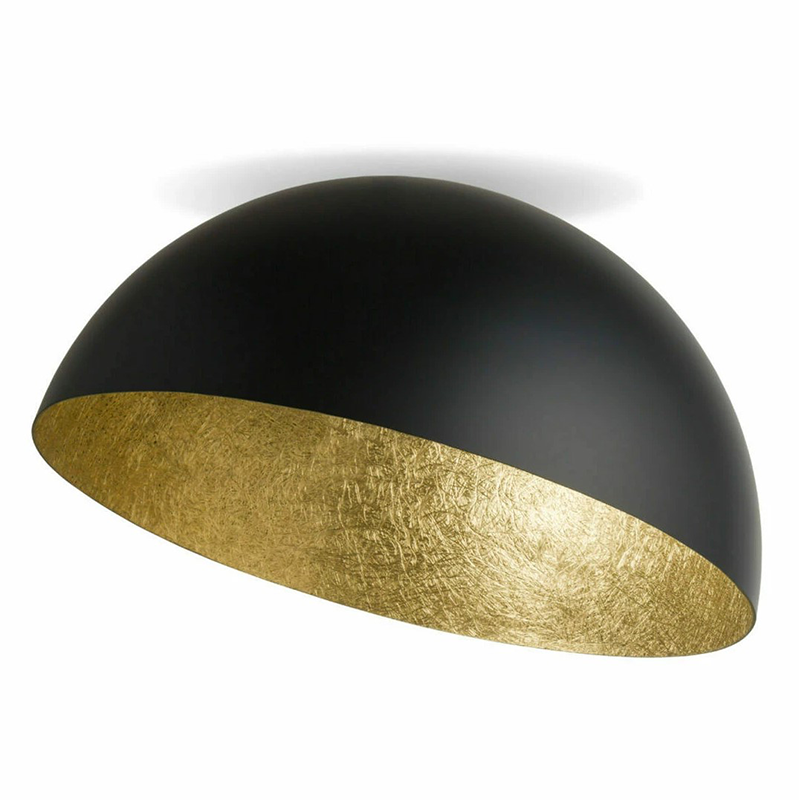 CEILING LAMP E27 MAX 40W METAL BLACK-GOLDEN LEAF