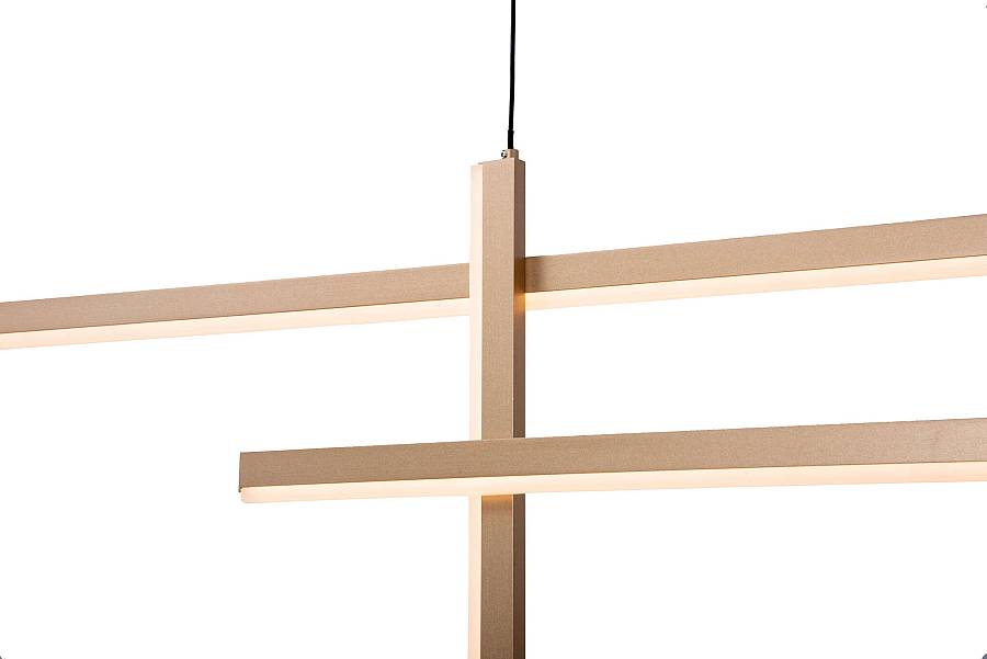 PENDANT LED LIGHT 47W 3000K ALUMINIUM  GOLD BLACK