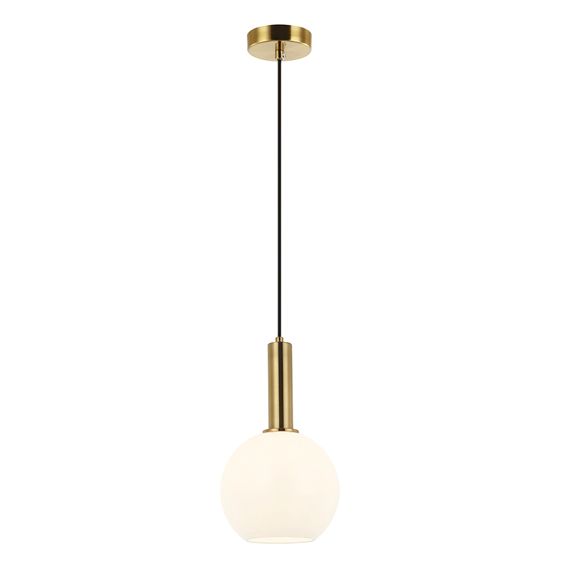 PENDANT LIGHT  1XE27  MAX 40W OPAL- GOLD MATT