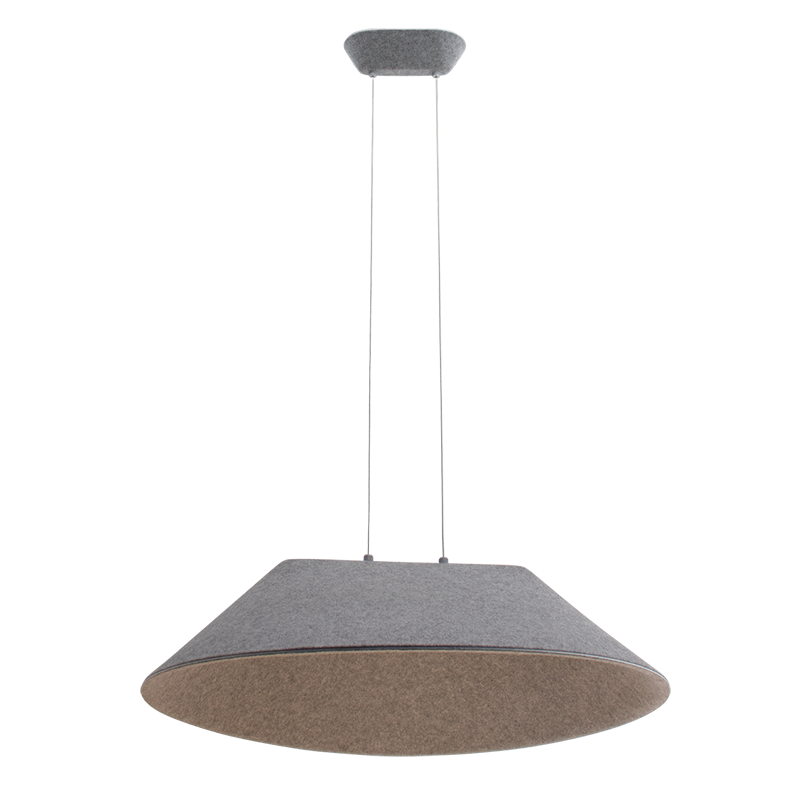 PENDANT LED LIGHT 12W SMD 3000K ACOUSTIC GREY