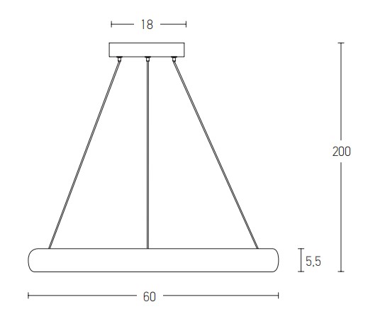 PEDANT LIGHT 50W 3000K , ALUMINUM & ACRYLIC   MATT WHITE