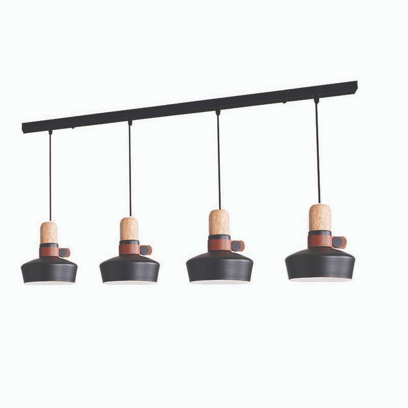 PENDANT LIGHT 4XE27 MAX 40W BLACK