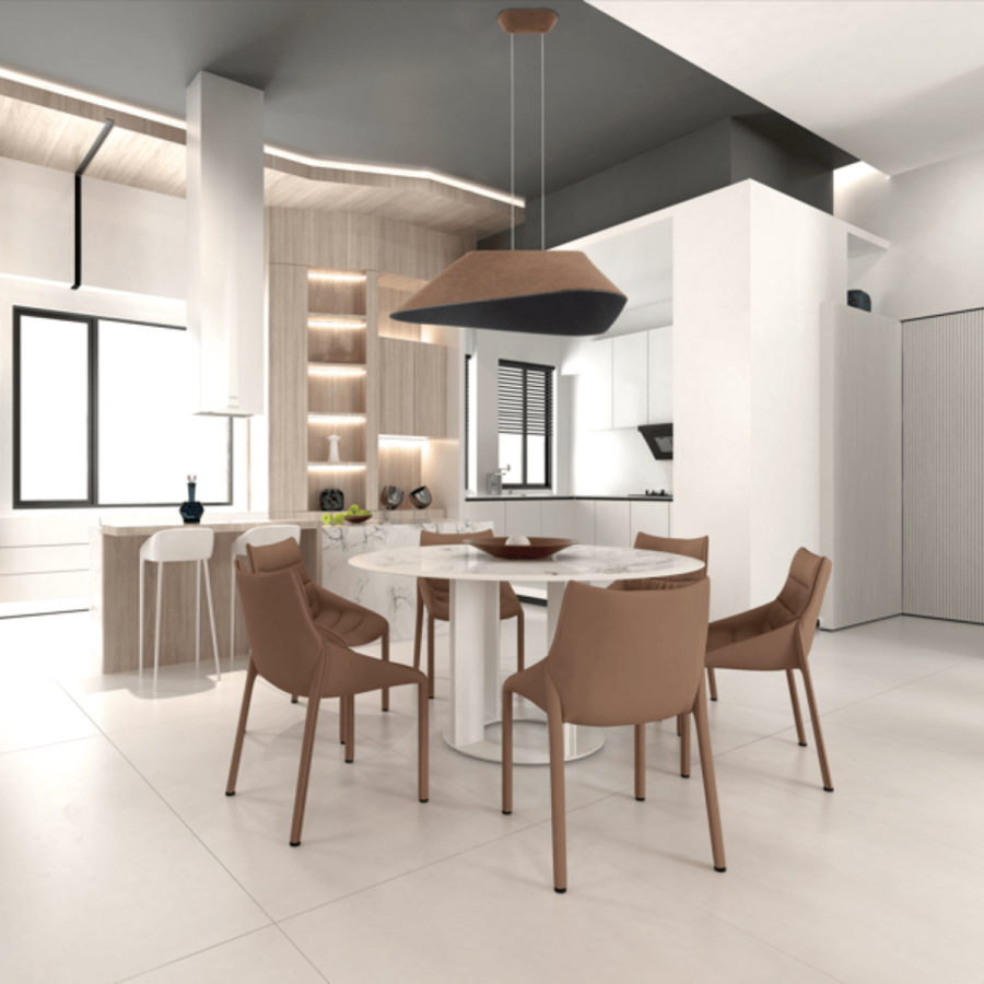 PENDANT LED LIGHT 8W SMD 3000K ACOUSTIC BROWN-GREY