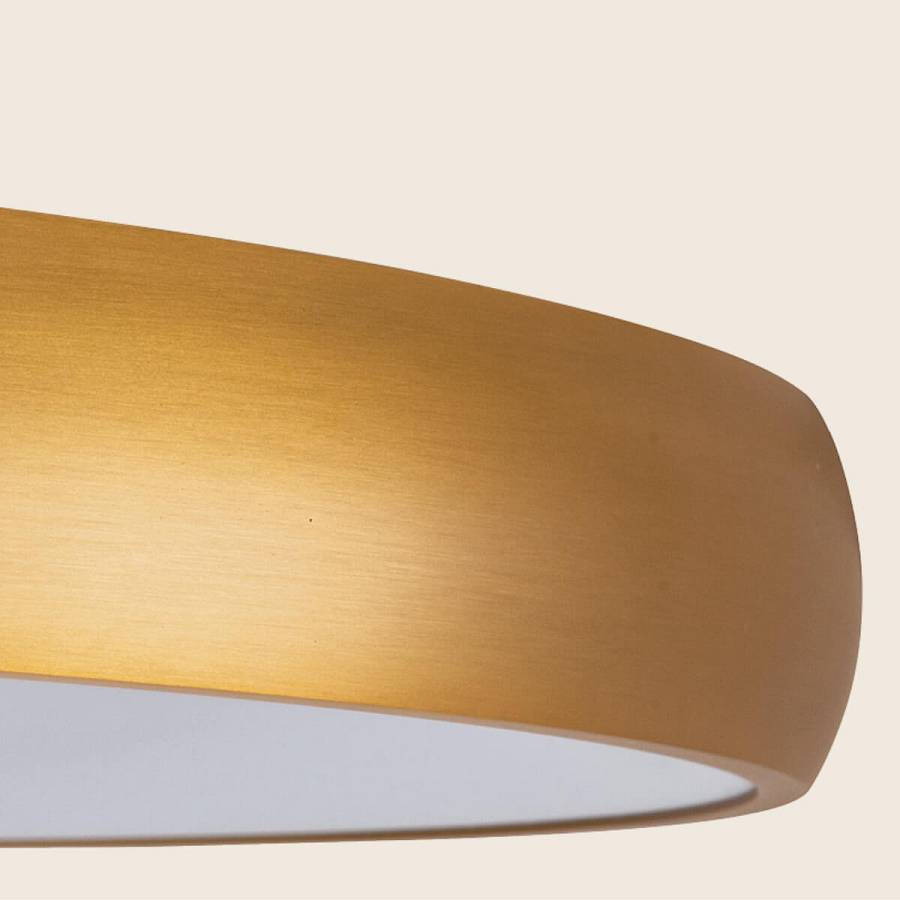 PENDANT LIGHT 32W 3000K, ALUMINUM & ACRYLIC  BRASH ANTIQUE GOLD