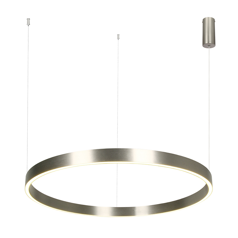PENDANT LED LIGHT UP-DOWN 70W 3000K ELECTROPLATE BRUSHED NICKEL ALUMINIUM - ACRYLIC