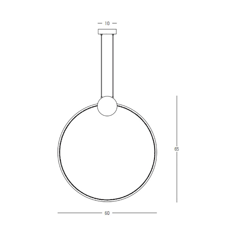 PENDANT LED LIGHT 24W 3000K ALUMINIUM-SILICON,GOLD-BLACK RING