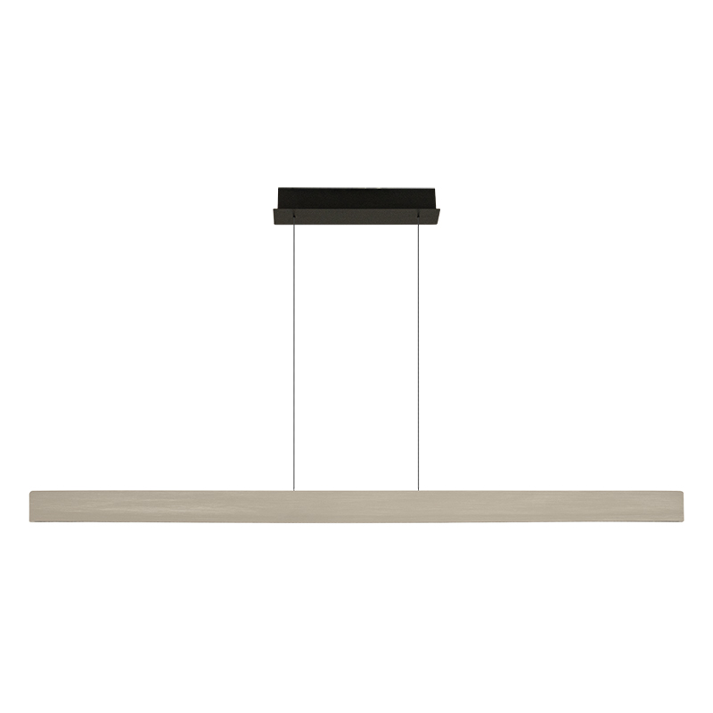 PENDANT LED LINE LIGHT 40W 3000K TRIAC BRUSHED GREY -ALUMINIUM - BLACK METAL