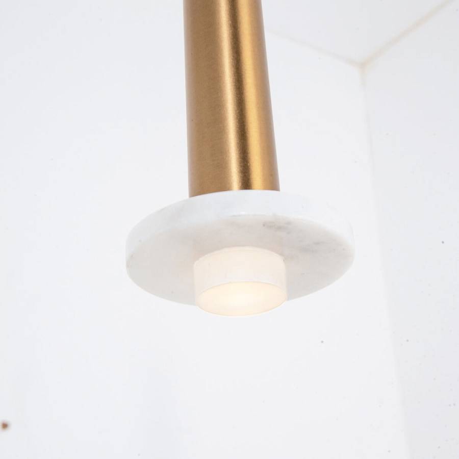 PENDANT LED LIGHT 6W 3000K ALUMINUM -MARBLE GOLD MATT