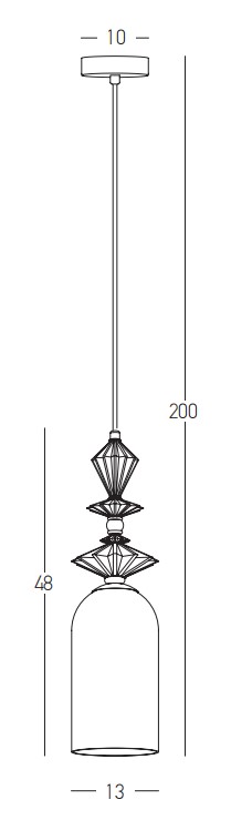 PENDANT LIGHT 1XE27 MAX 40W  OPAL WHITE  GLASS & CERAMICS