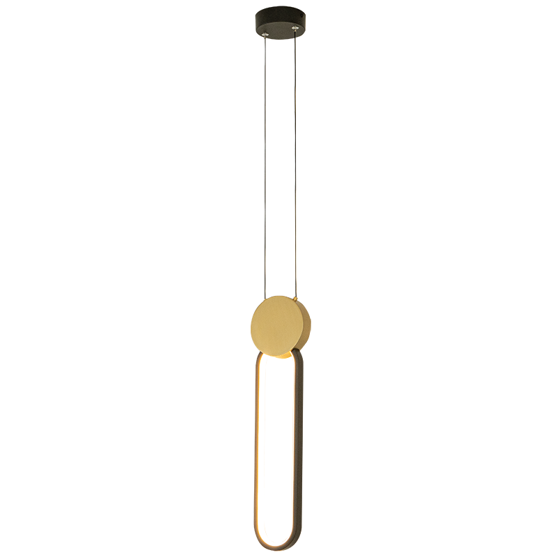 PENDANT LED LIGHT 13W 3000K ALUMINIUM-SILICON,GOLD-BLACK