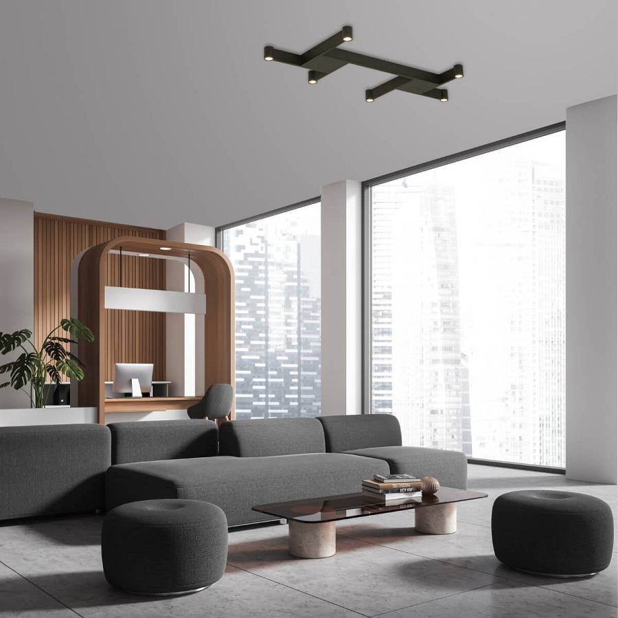 CEILING LED LIGHT 23W 3000K METAL-ALUMINIUM BLACK