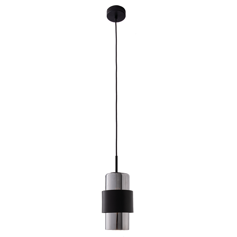 PENDANT LIGHT E27 MAX 40W BLACK MATT CHROME CLASS