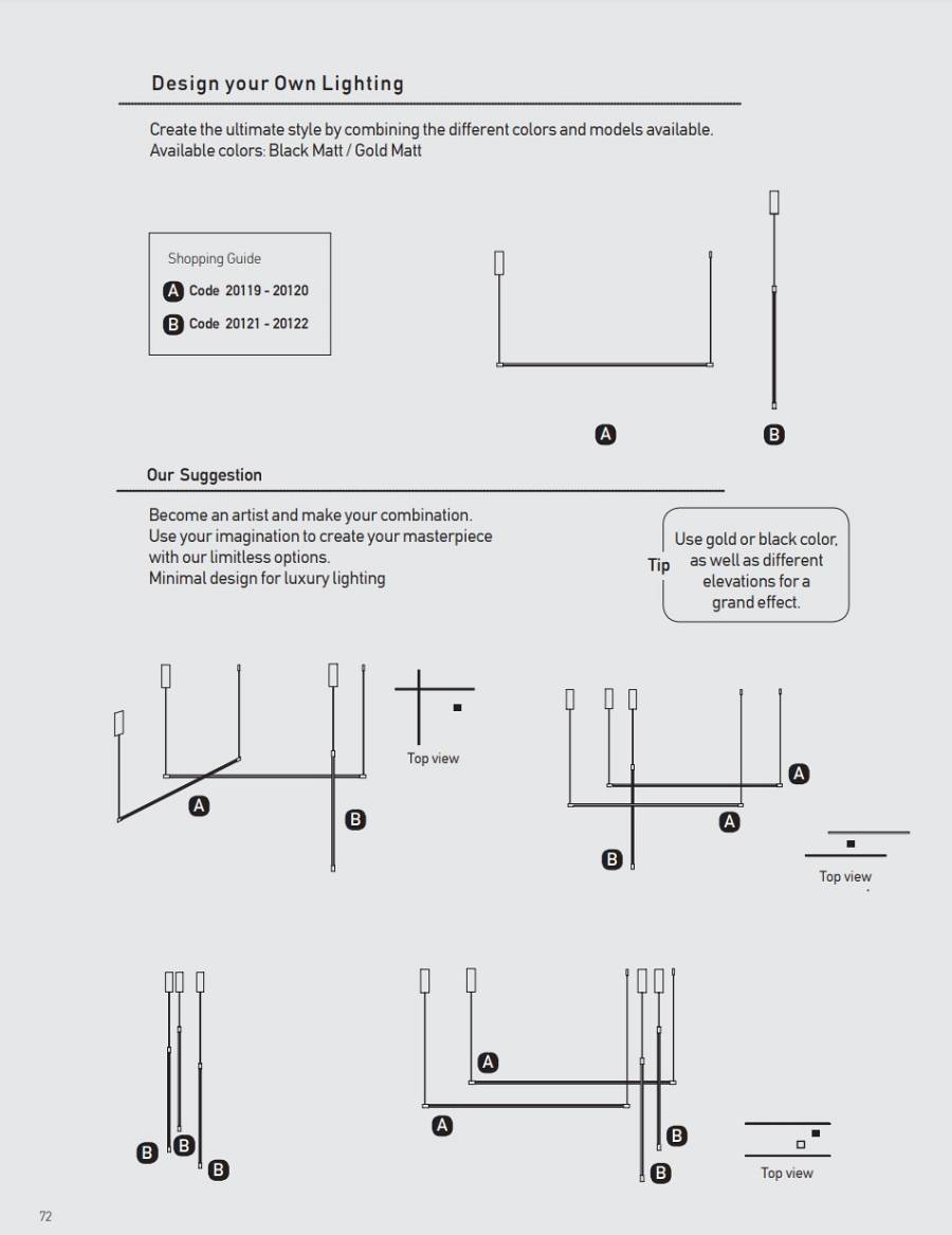 LED PENDANT  LAMP 19W 3000K ALUMINIUM  BLACK