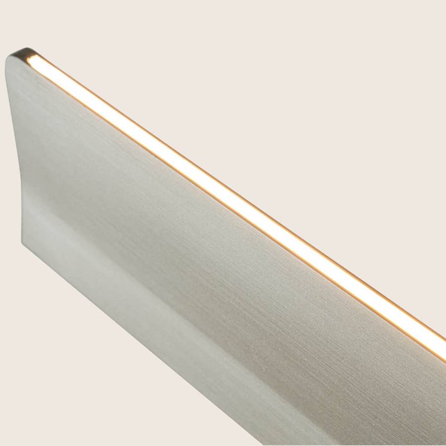 PENDANT LED LINE LIGHT 40W 3000K TRIAC BRUSHED GREY -ALUMINIUM - BLACK METAL