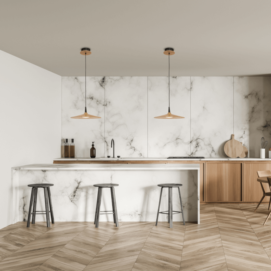 PENDANT LIGHT WOOD LED 6W 3000K