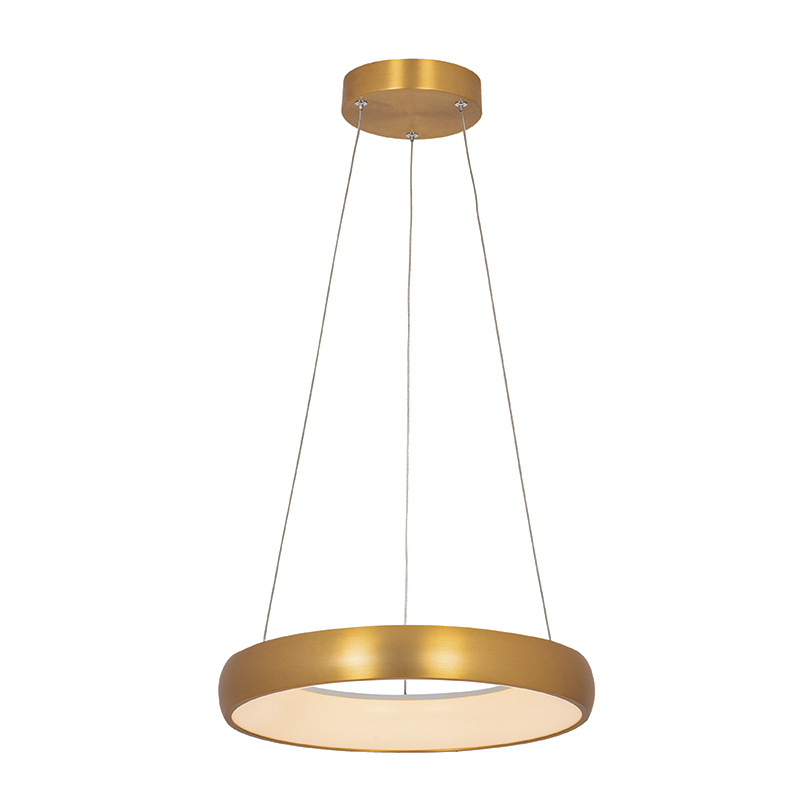 PENDANT LIGHT 32W 3000K, ALUMINUM & ACRYLIC  BRASH ANTIQUE GOLD