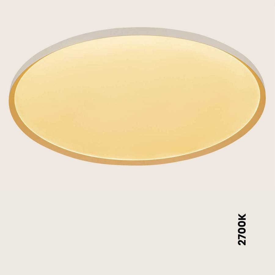 CEILING LED LIGHT 84W 2700K-3200K-4000K DALI SANDY WHITE - METAL - ALUMINIUM - MICROPRISMATIC DIFFUSER