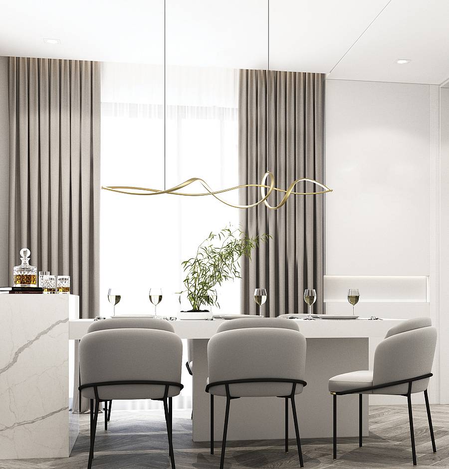 PENDAN LED LIGHT 27W 3000K ALUMINIUM  GOLD