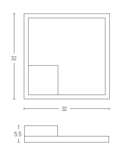 SCONCE 15W 3000K ALUMINUM&ACRYLIC  SANDY BLACK