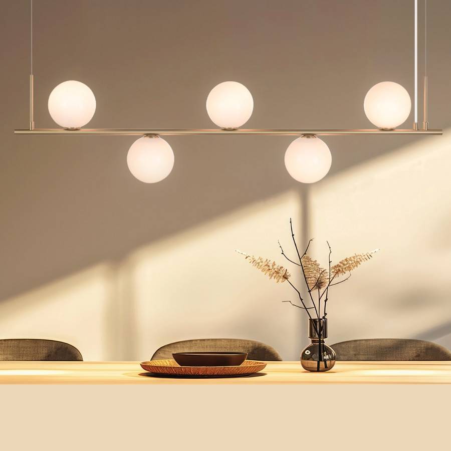 PENDANT LIGHT 5XE14 GOLD