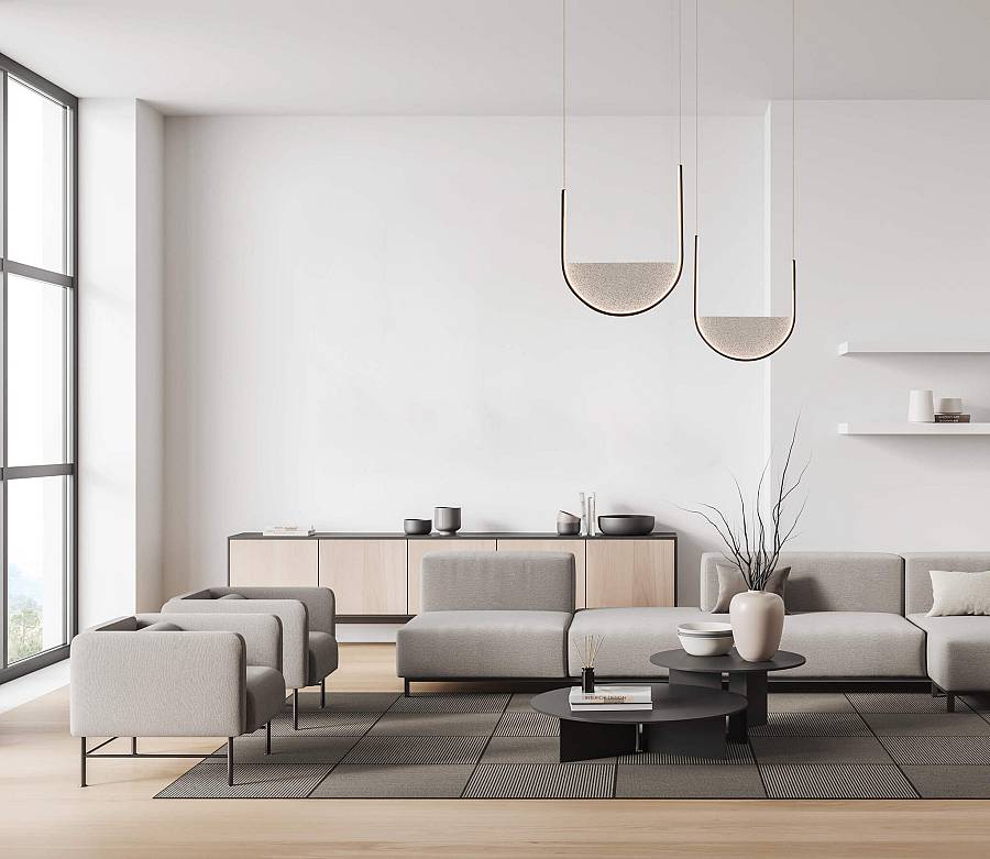 PENDANT LED LIGHT 20W 3000K,4000K BLACK-LIGHT GREY