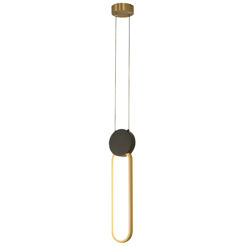 PENDANT LED LIGHT 13W 3000K ALUMINIUM-SILICON,BLACK-GOLD